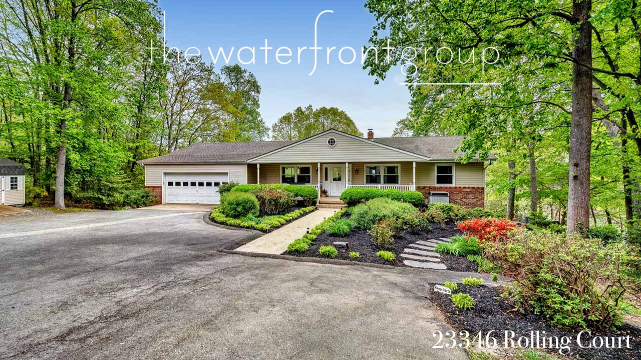 Alluring waterfront rancher offered for sale! | 23346 Rolling Court, Lexington Park Maryland