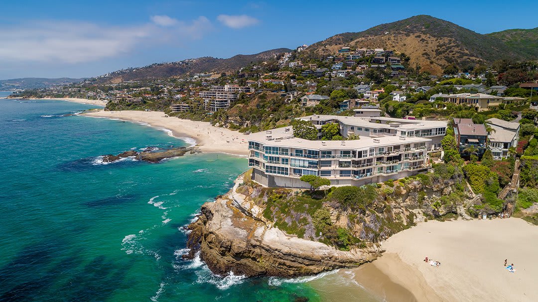 Aerial view of Table Rock in Laguna Beach