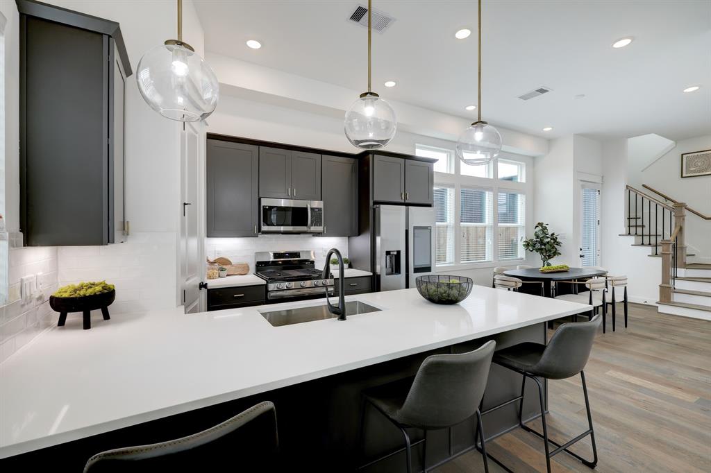 kitchen with large countertops 