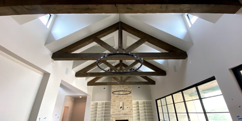 Faux Truss Beams