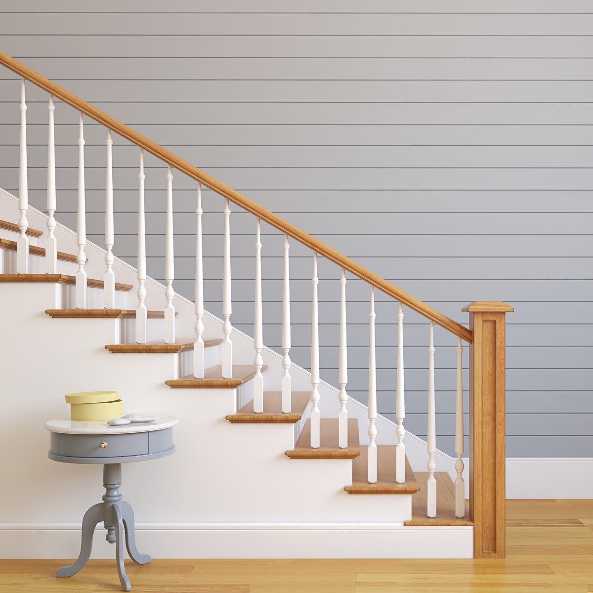 high contrast stairs