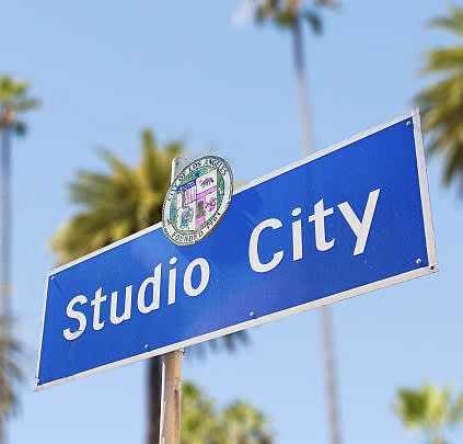 Studio City sign located in the city of Los Angeles