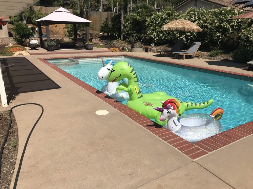 Pool with fun floats