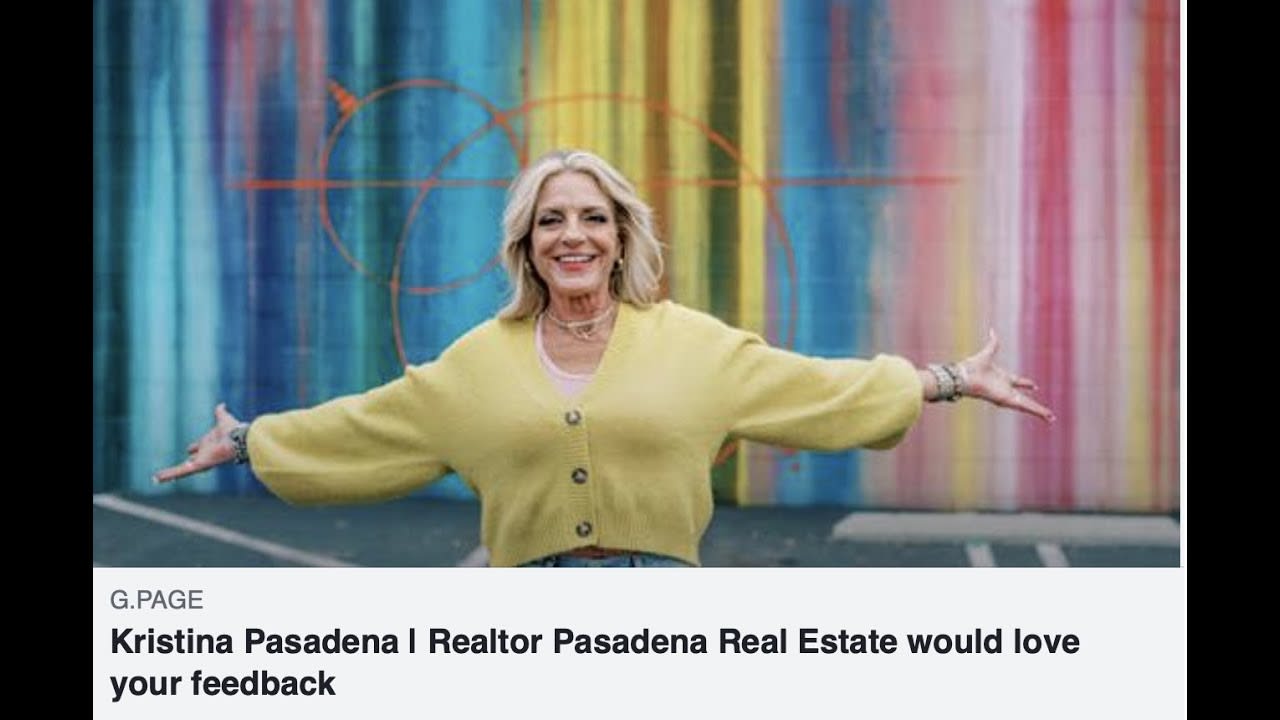 Pasadena Realtor® who promises the best high-level service to my local real estate clients 🏡😊