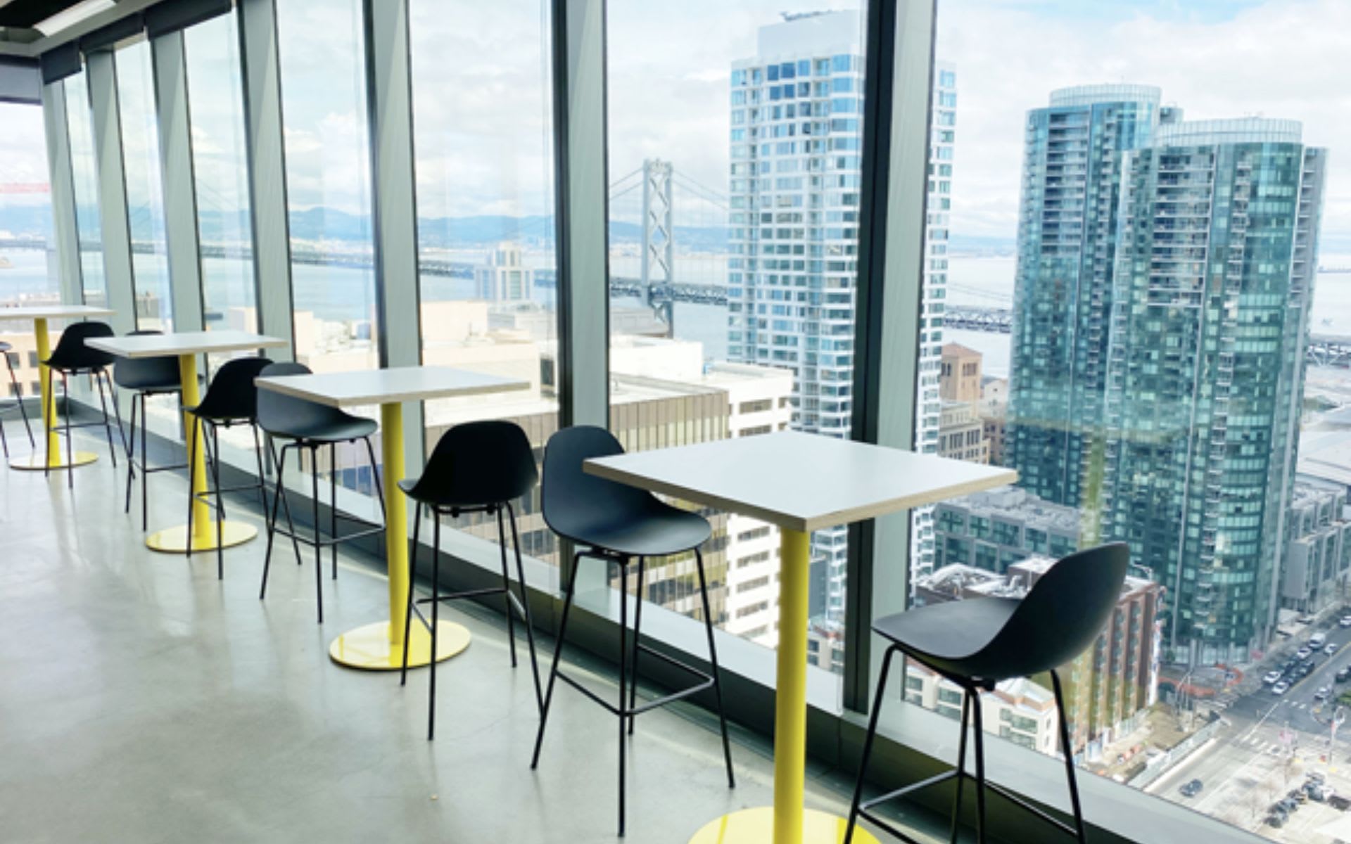 Interior of Park Tower showcasing views of San Francisco