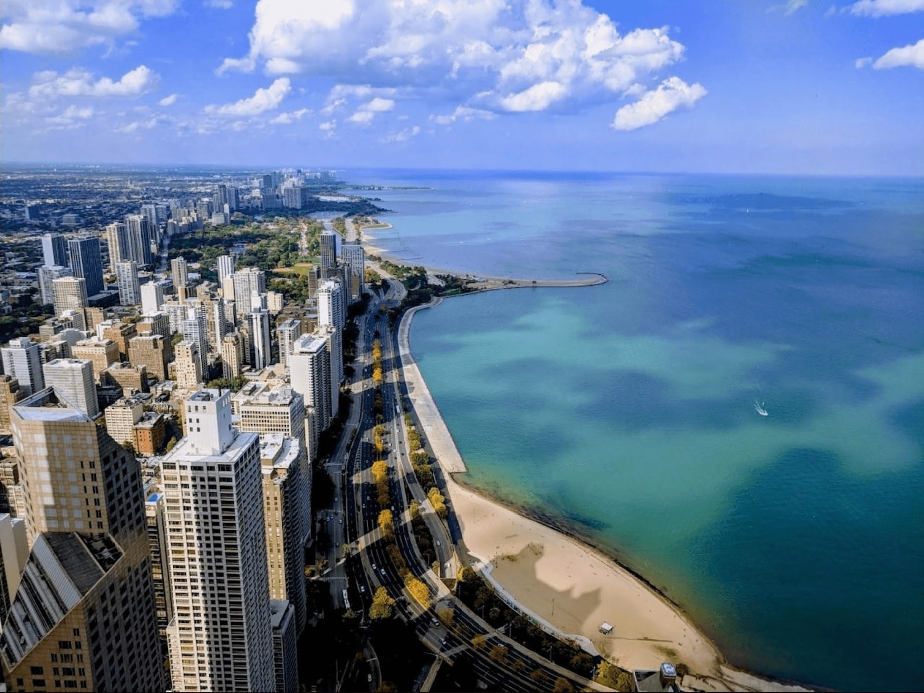 View of Lake Michigan - Apartment 7702 at Hancock Tower