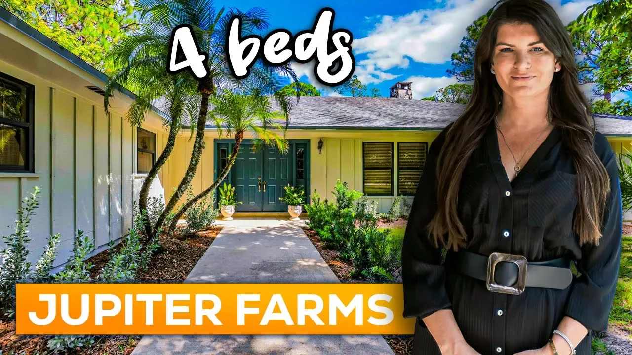 4 bedroom, 2 bathroom Jupiter Farms Pool Home on 1.5 acres