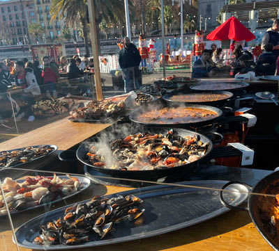 Barcelona Street Food - Seafood Paellas