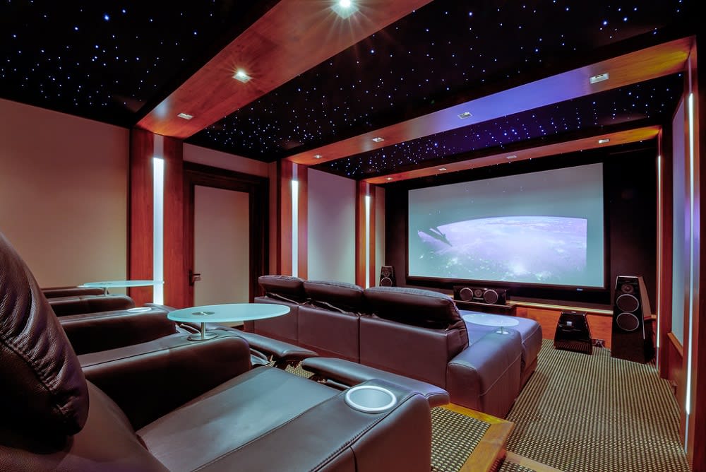 Sophisticated Theaters and Game Rooms