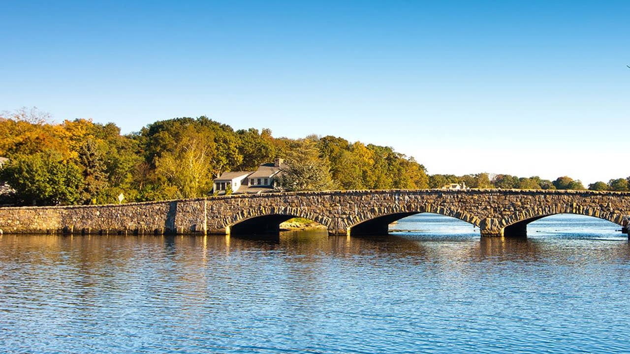 Rings End Bridge in Darien, CT