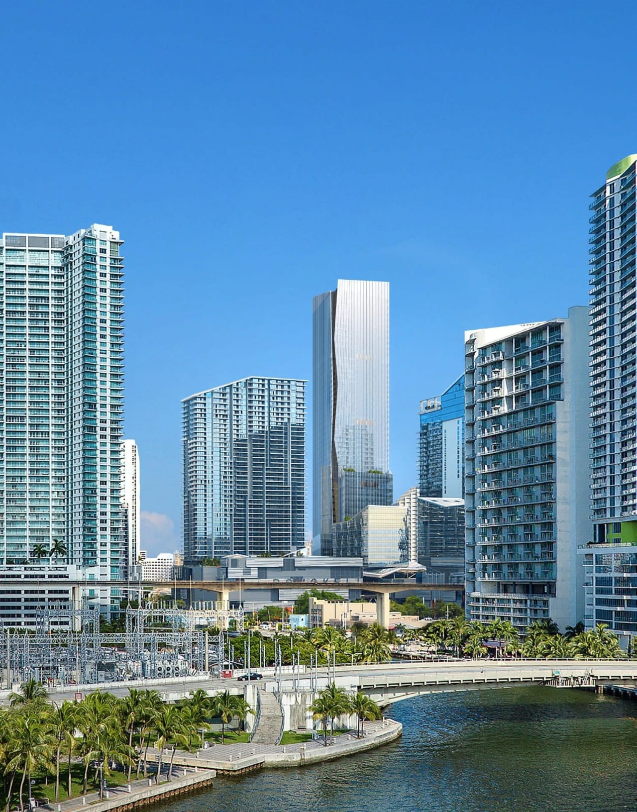 The demolition process is ongoing at One Brickell City Centre. (Jan 2024)