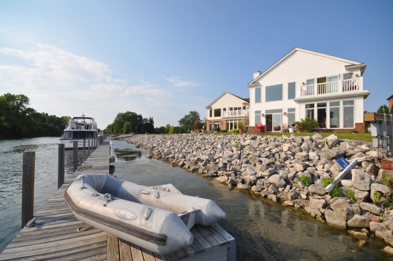 Shorepointe Village Detroit River Waterfront Gated Community