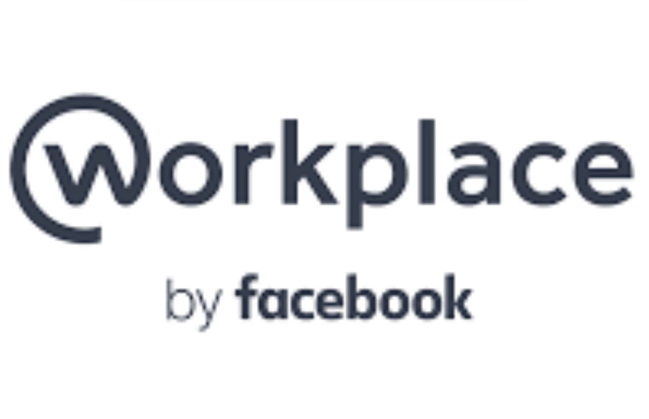A logo for Workplace, a communication tool by Facebook. 