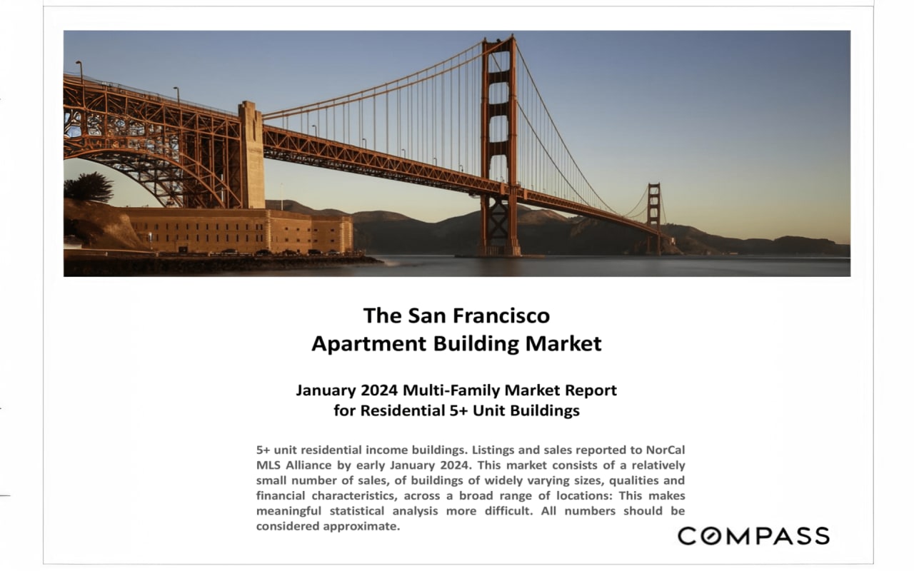 San Francisco 5+ Unit Building January Report