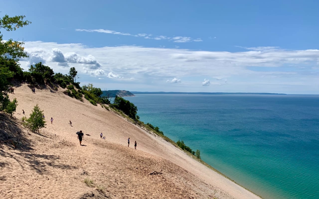 Pyramid Point Dune Climb Lake Michigan Shoreline