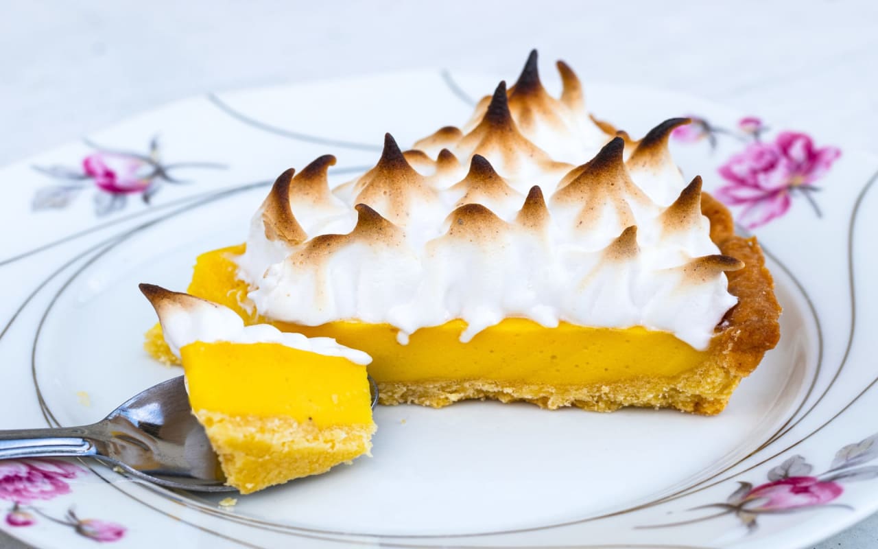 Lemon Meringue Ice Cream Pie in Toasted Pecan Crust Recipe