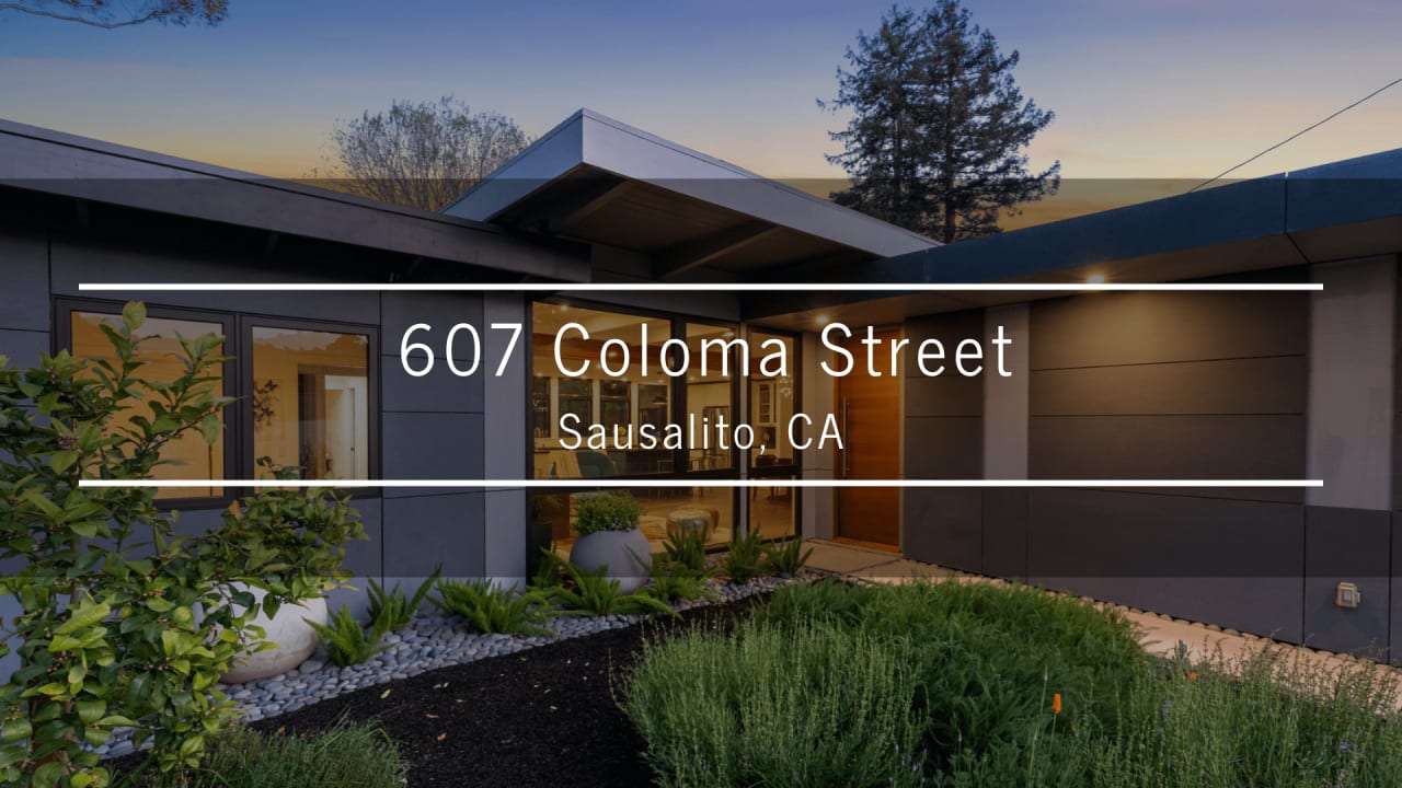 Mid-Century Marvel in Sausalito! Welcome to 607 Coloma Street