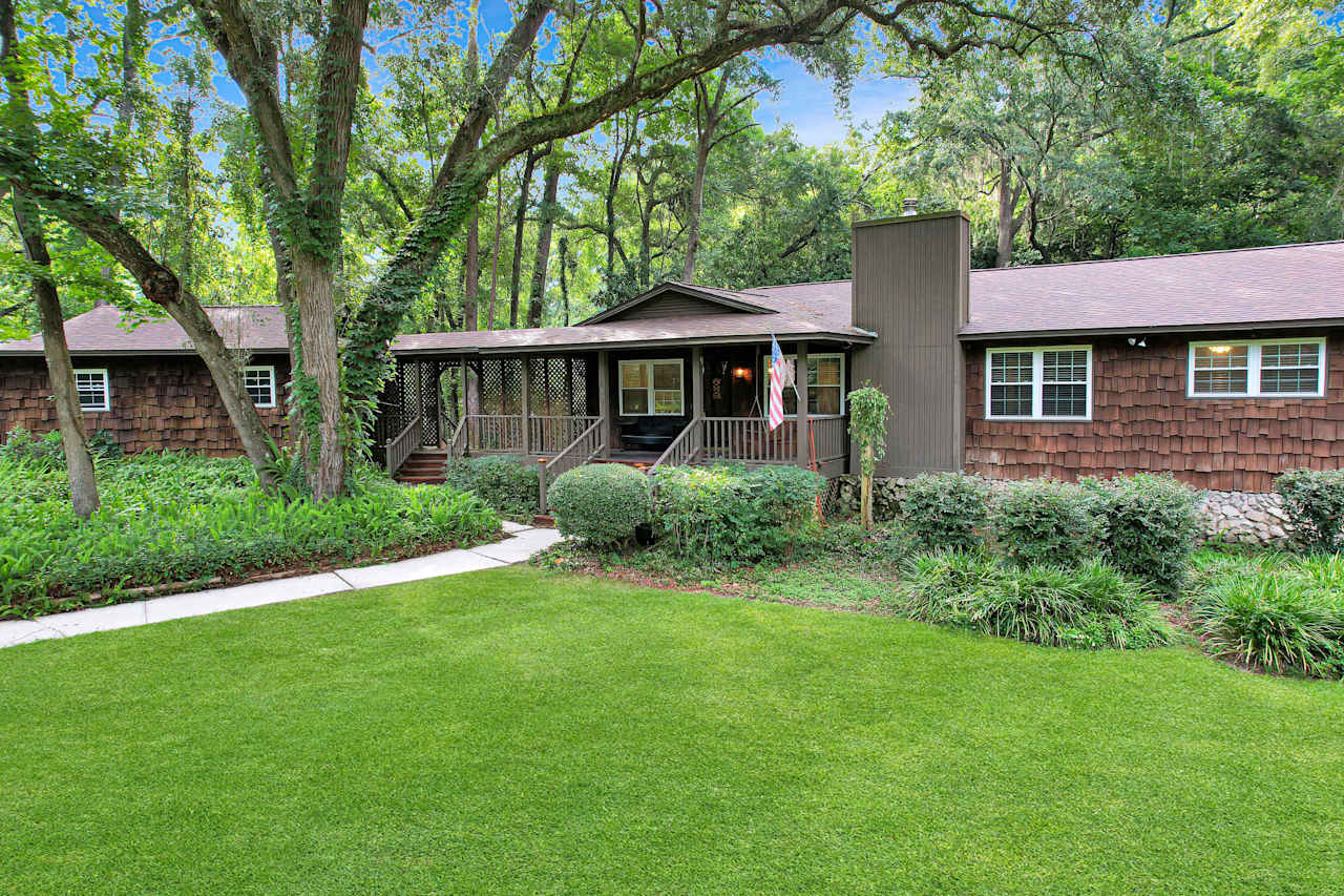 Photo of the home from the front right featuring