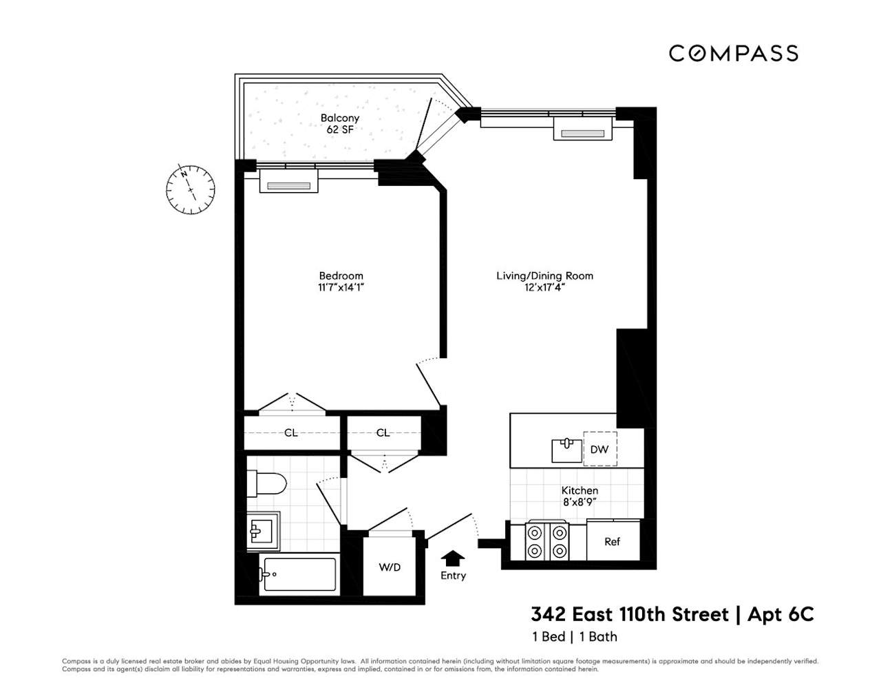 342 E 110th St, Unit 6C