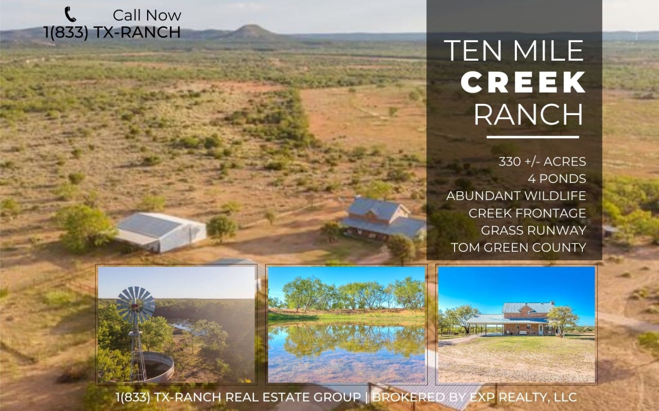 Ten Mile Creek Ranch | 330 +/- ACRES | Tom Green County, Texas