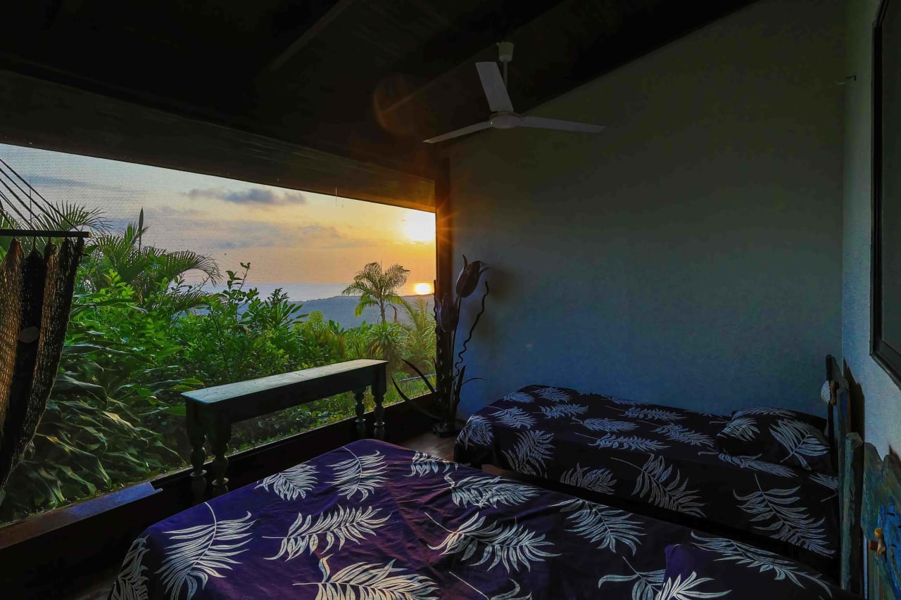 Ocean and Sunset View Home and Guest House near Dominical – 6.3 Acres