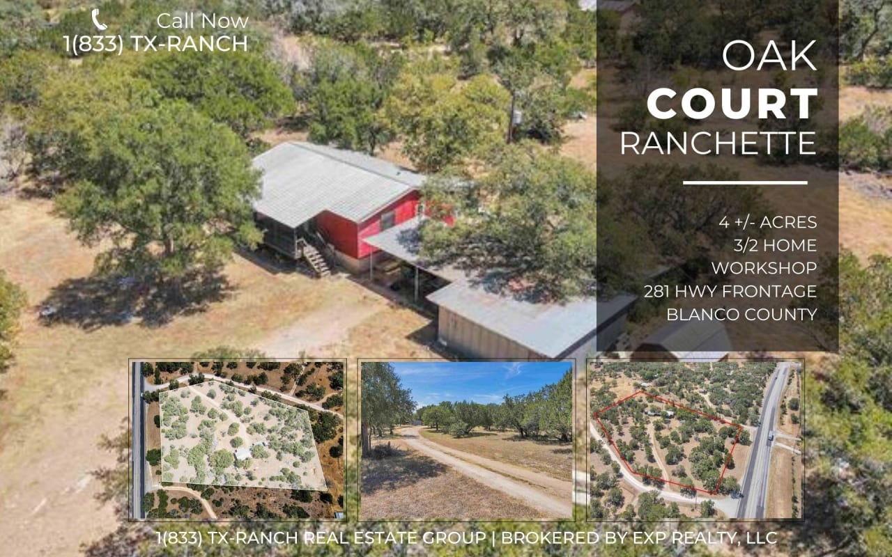 OAK COURT RANCHETTE | 4 +/- ACRES | Blanco County, Texas