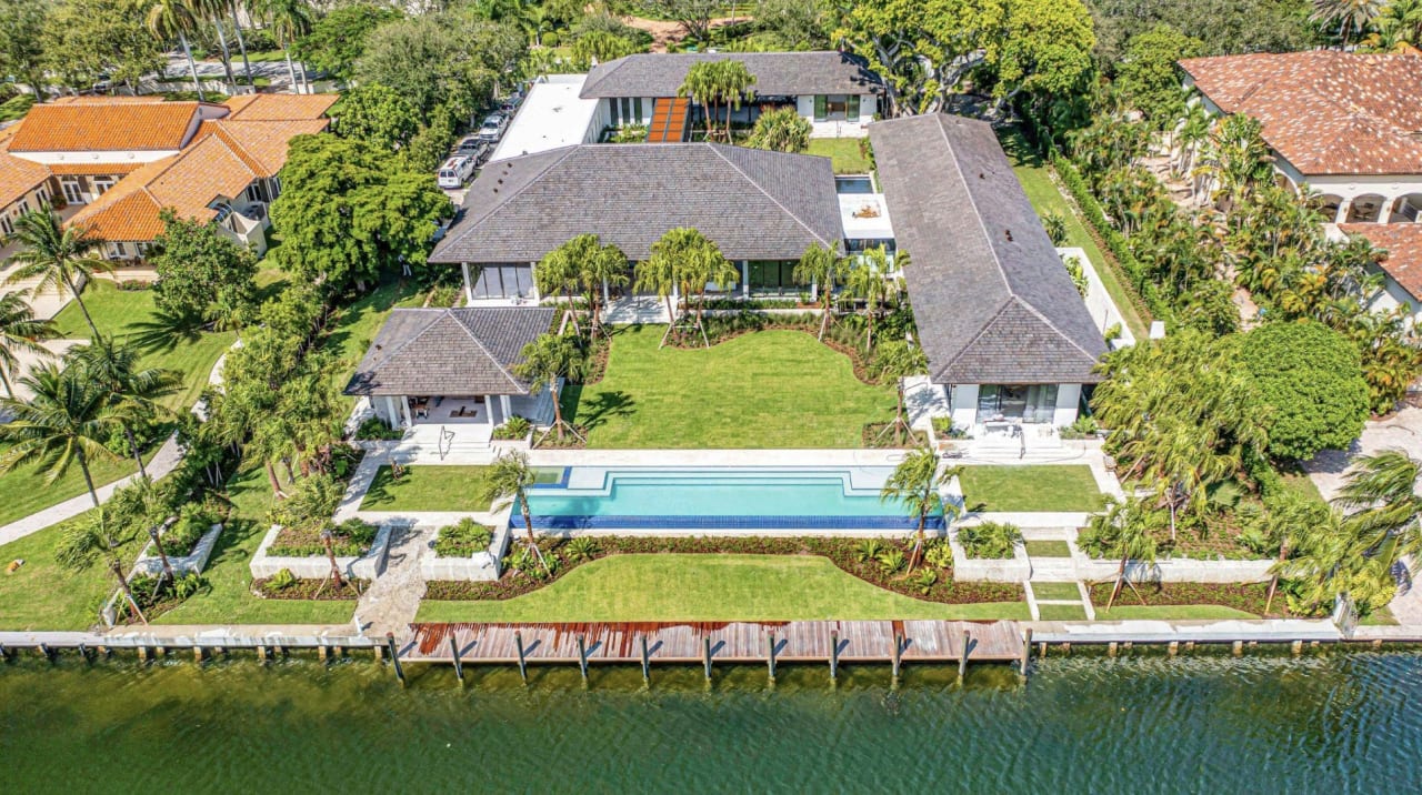 A 200-Foot Waterfront ‘Modern Miami Palace' Closes for $32 Million in Gables Estates