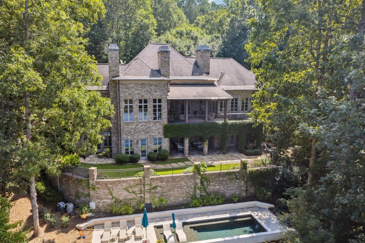 Quiet Listing: Elegant Lakefront Estate on 3 Acres in Alpharetta Georgia - Serene Views & Modern Luxuries Await