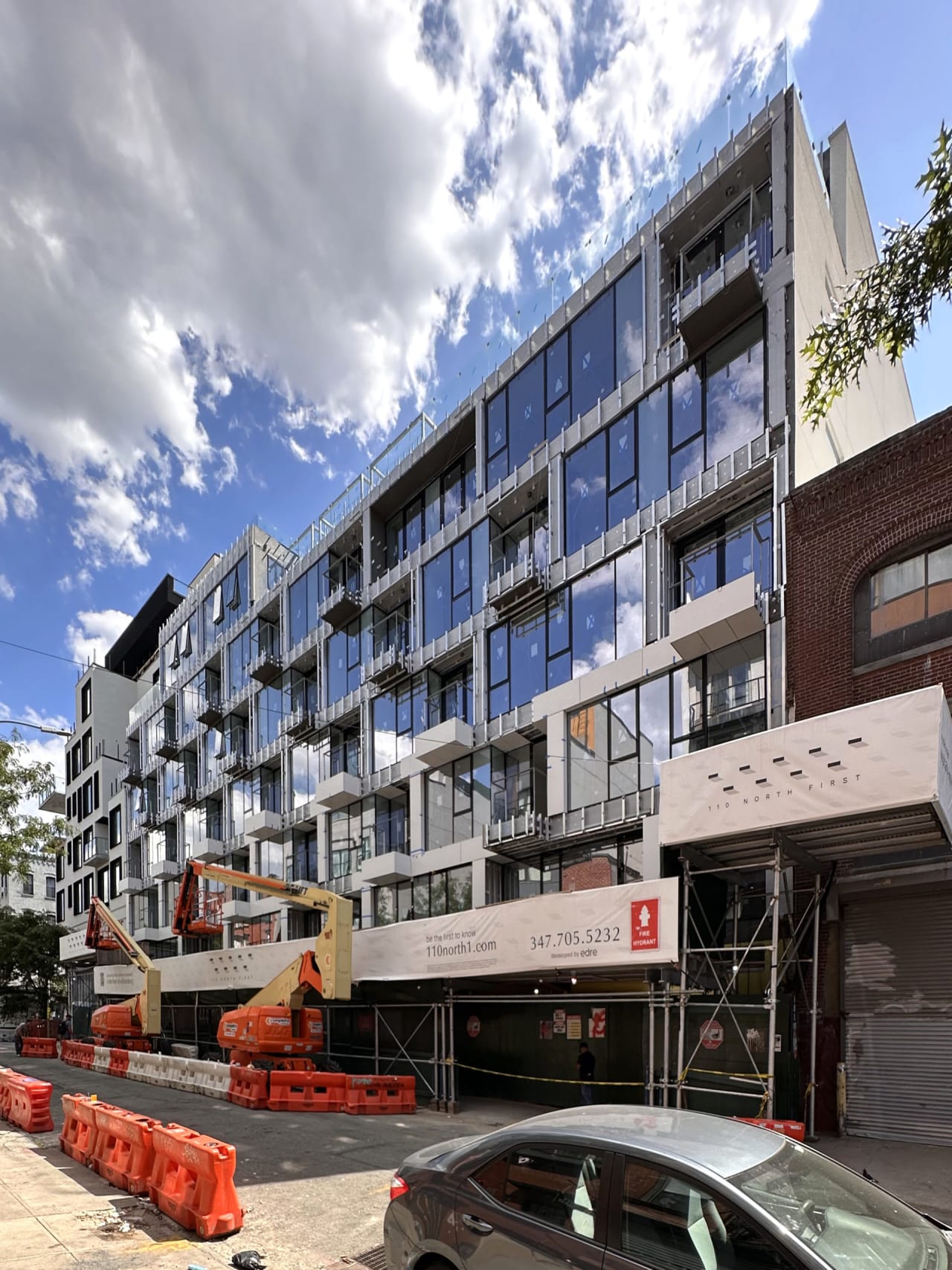 Work Progresses On 110 North 1st Street In Williamsburg, Brooklyn