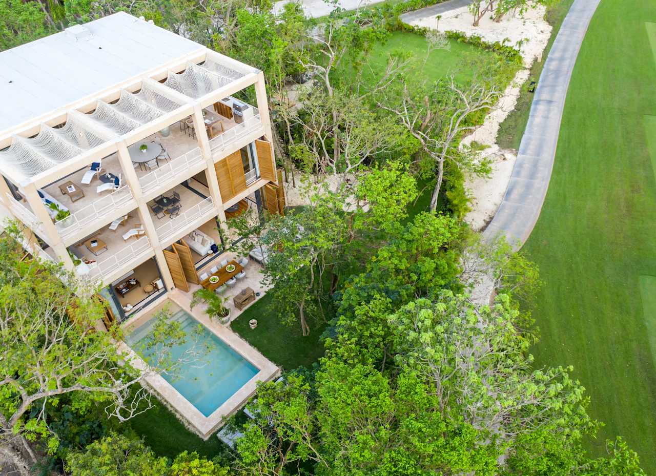 NEW development offering spacious luxury villas, Playa del Carmen Membership Options For Luxury Beach club/ Pool Exterior