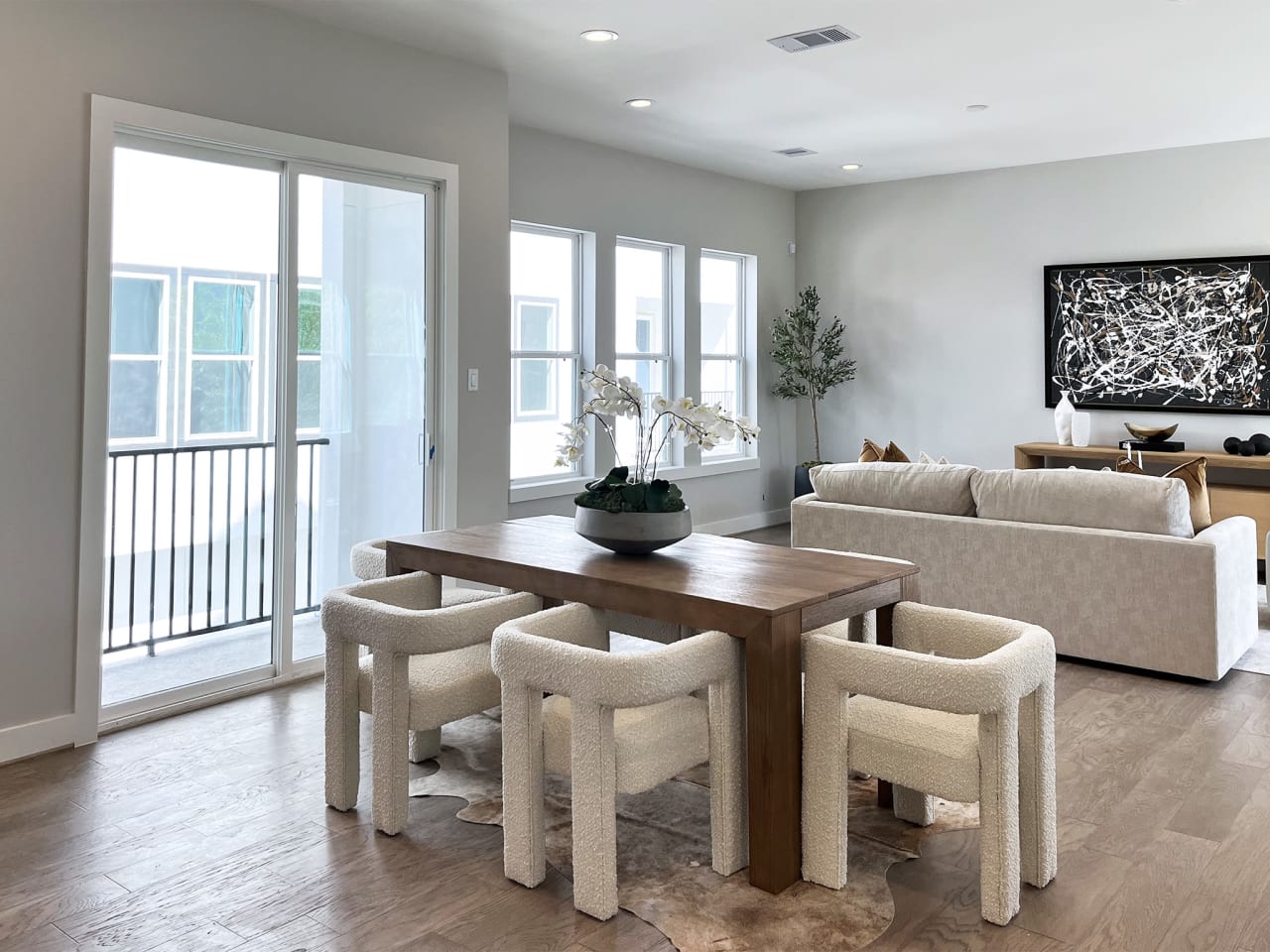 dining room in a new home by Oracle City Homes