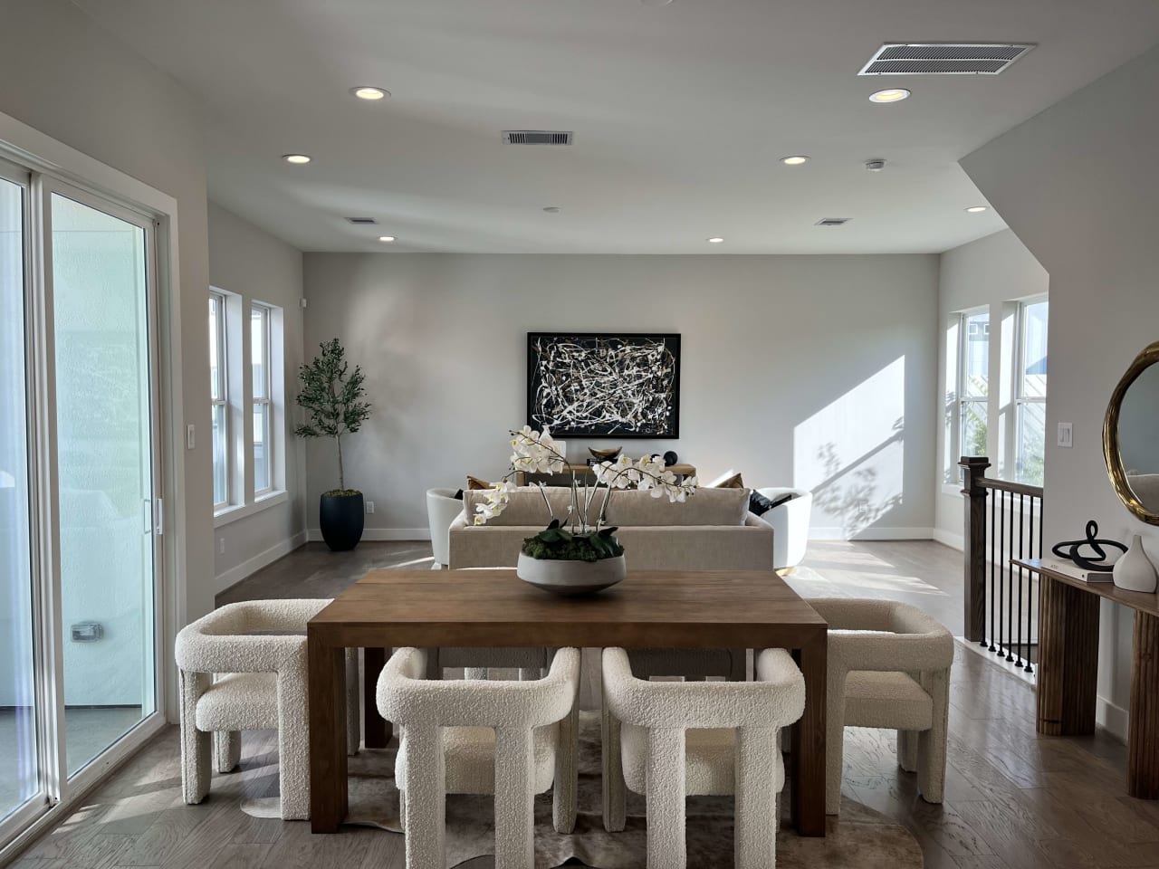 dining room in a new home by Oracle City Homes