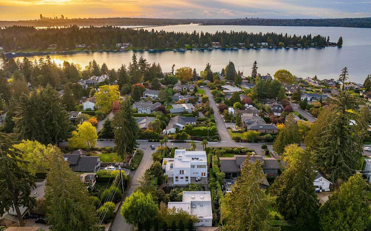 Sleek, LightFilled View Modern On Yarrow Point Team Foster