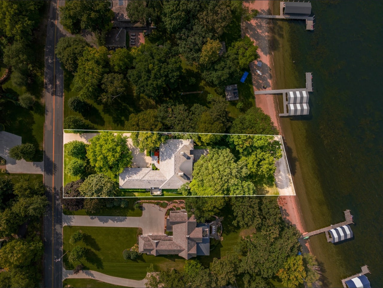 A Build Site on Lake Minnetonka's Finest Stretch of Beach