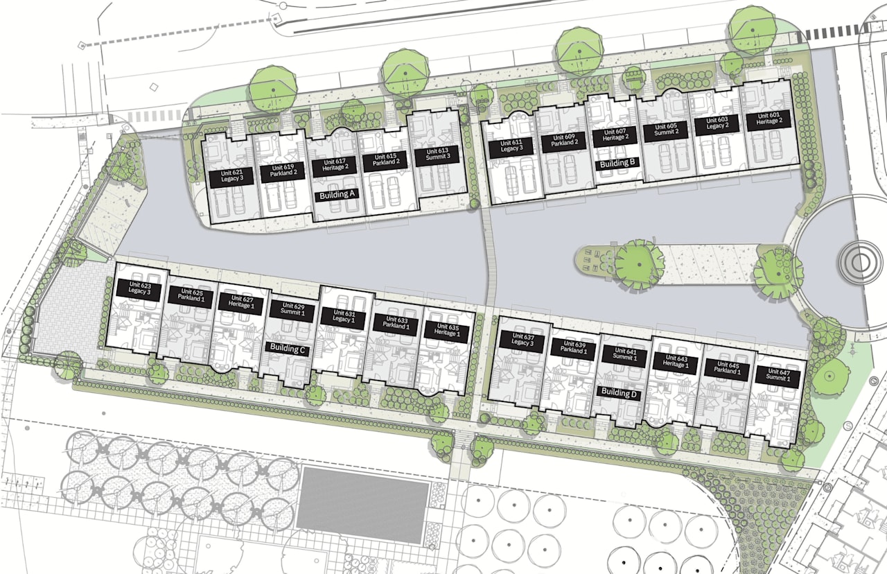 Floor Plans | Park Place Row Homes | Downtown Huntsville