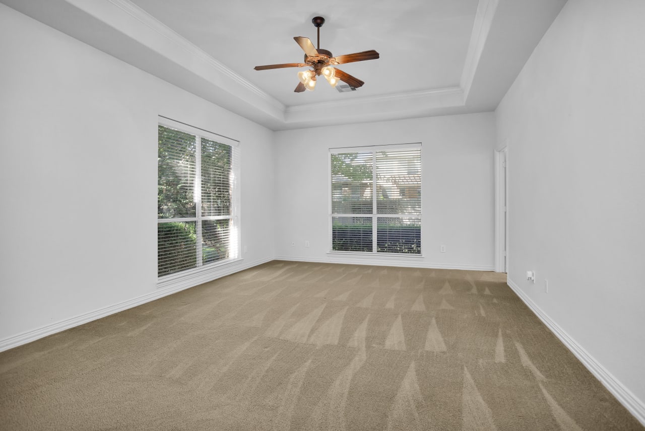 Large Primary Bedroom with ensuite bathroom.