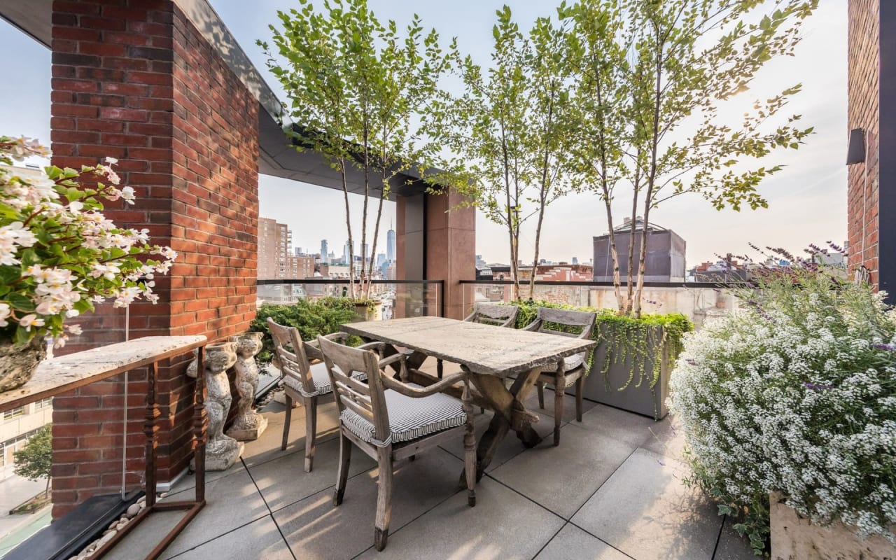 A Designer’s West Village Penthouse, Wrapped in Luxurious Finishes and Outdoor Gardens, Asks $11.3M