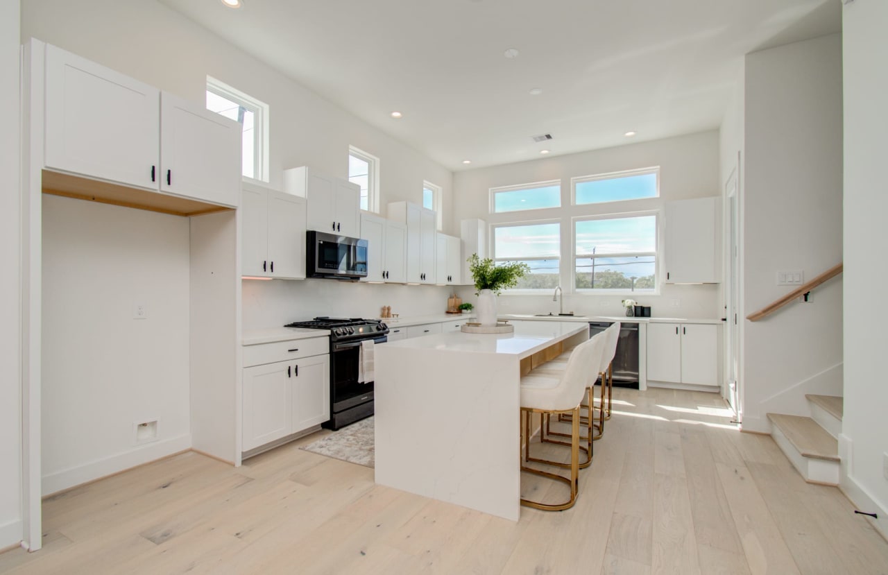 kitchen in a home at Commons at Engelke 