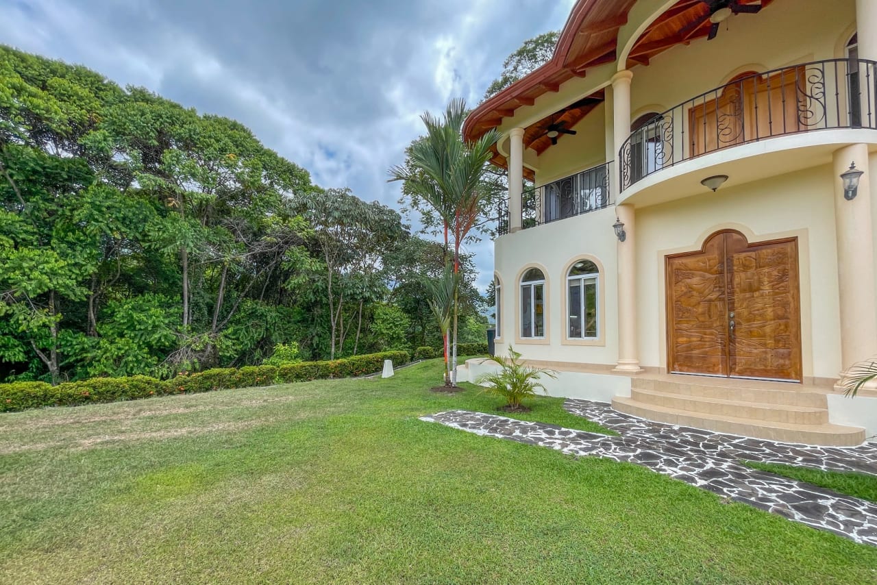 Classic Spanish Colonial Style 3-Bedroom Home Jungle View Home With Solid Construction In A Desirable Gated Community In Ojochal Costa Rica