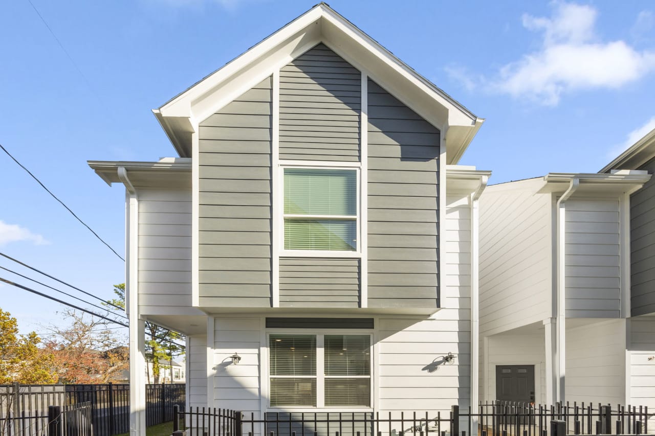 Heights townhome front view 