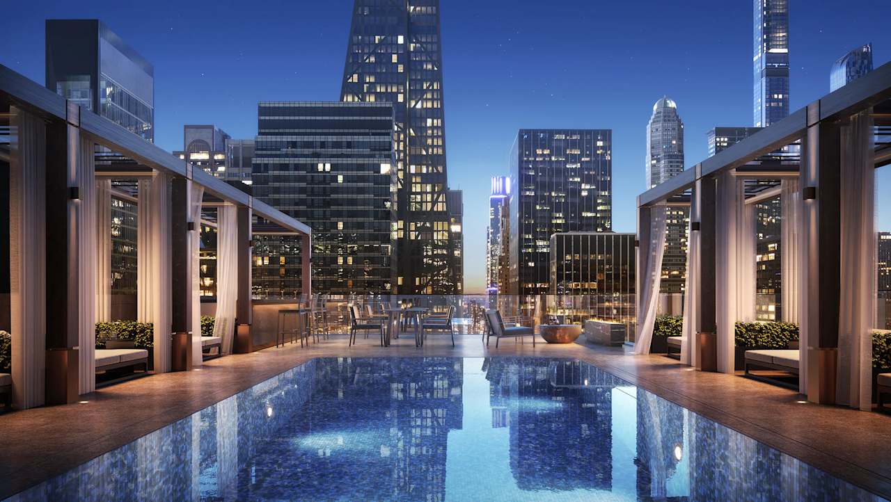 Outdoor Swimming Pools At New & Upcoming Residences In New York City