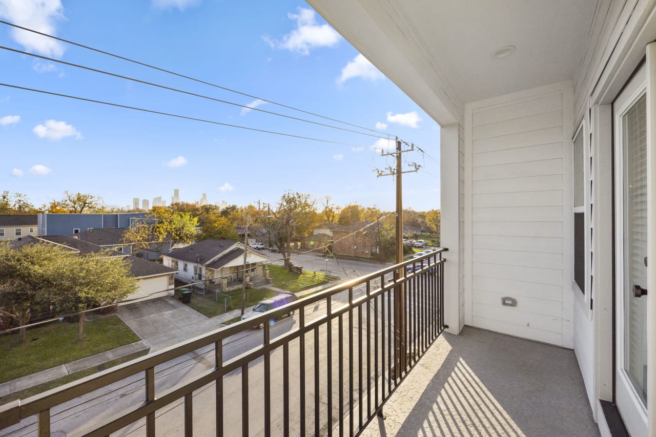 balcony in an Eastwood Estates home