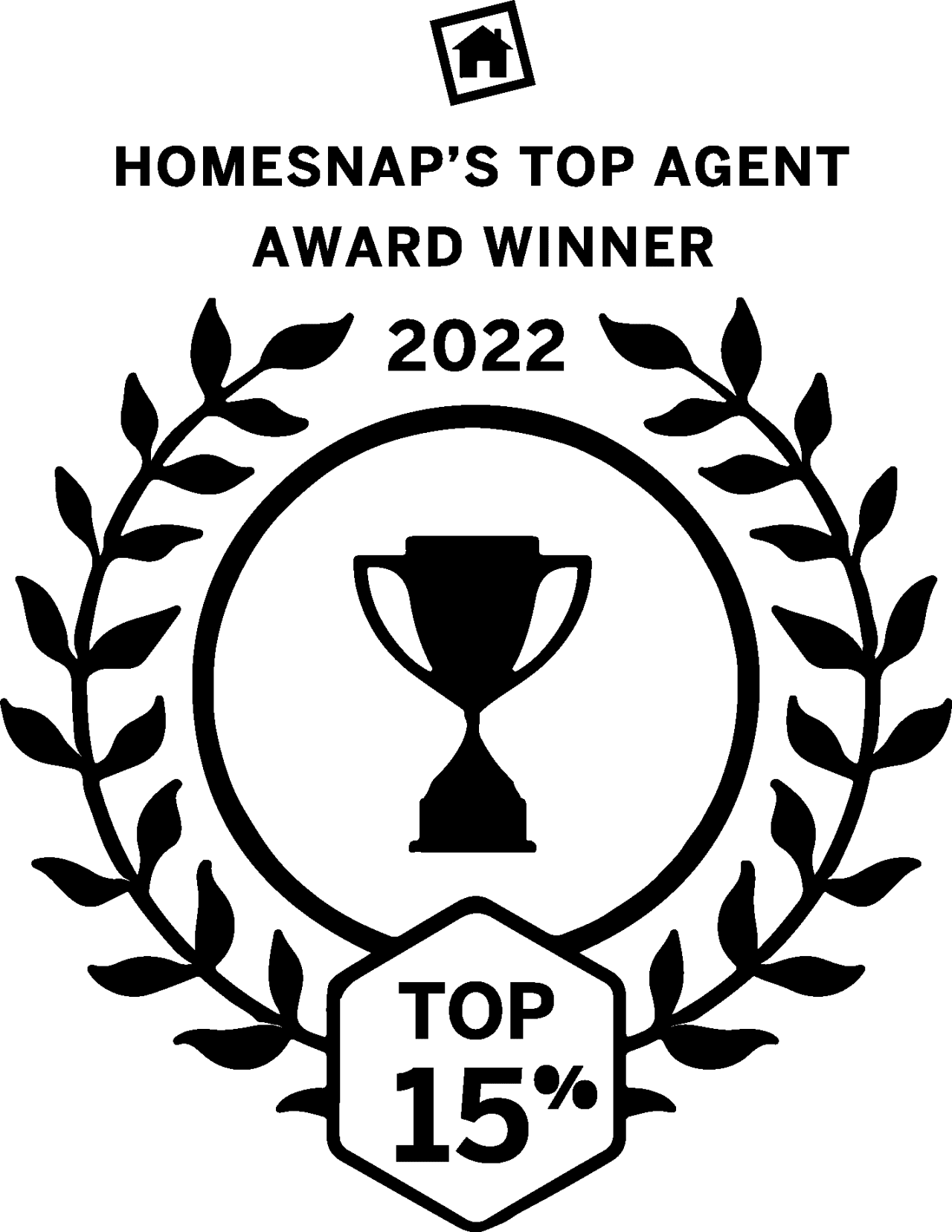 Homesnap's Top Agent Award Winner for 2022; Top 15%