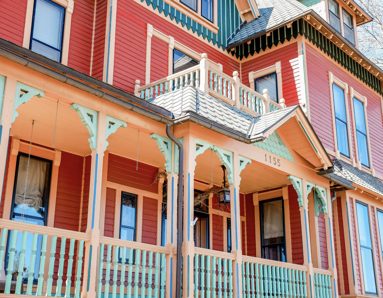 The Red Painted Lady on the Bluff