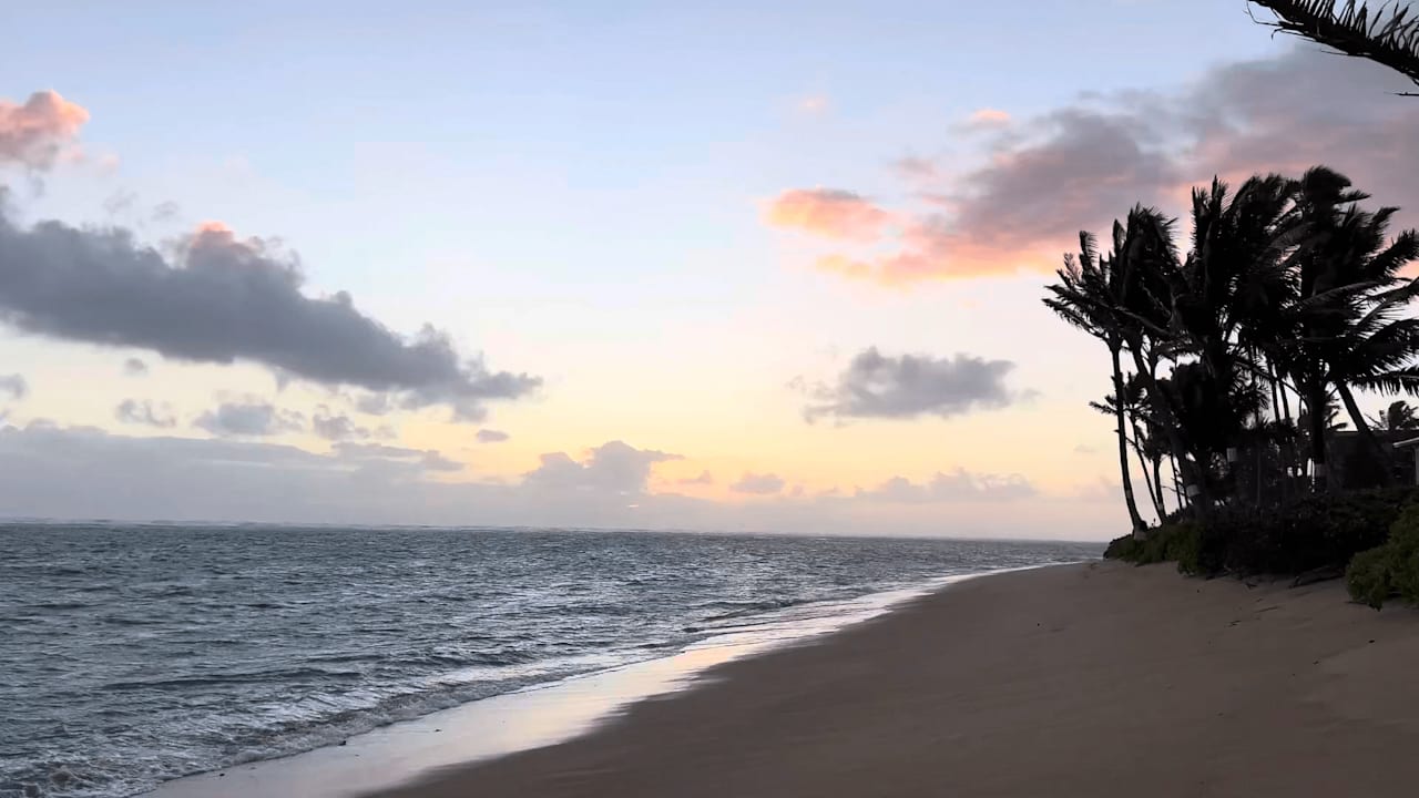 On the Beach at Pat’s at Punalu’u on Oahu, Hawaii