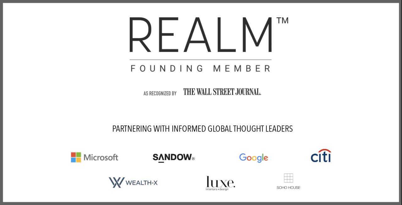 Recognized by the Wall Street Journal as a Founding Member of Realm, Utilizing Artificial Intelligence to Better Serve You