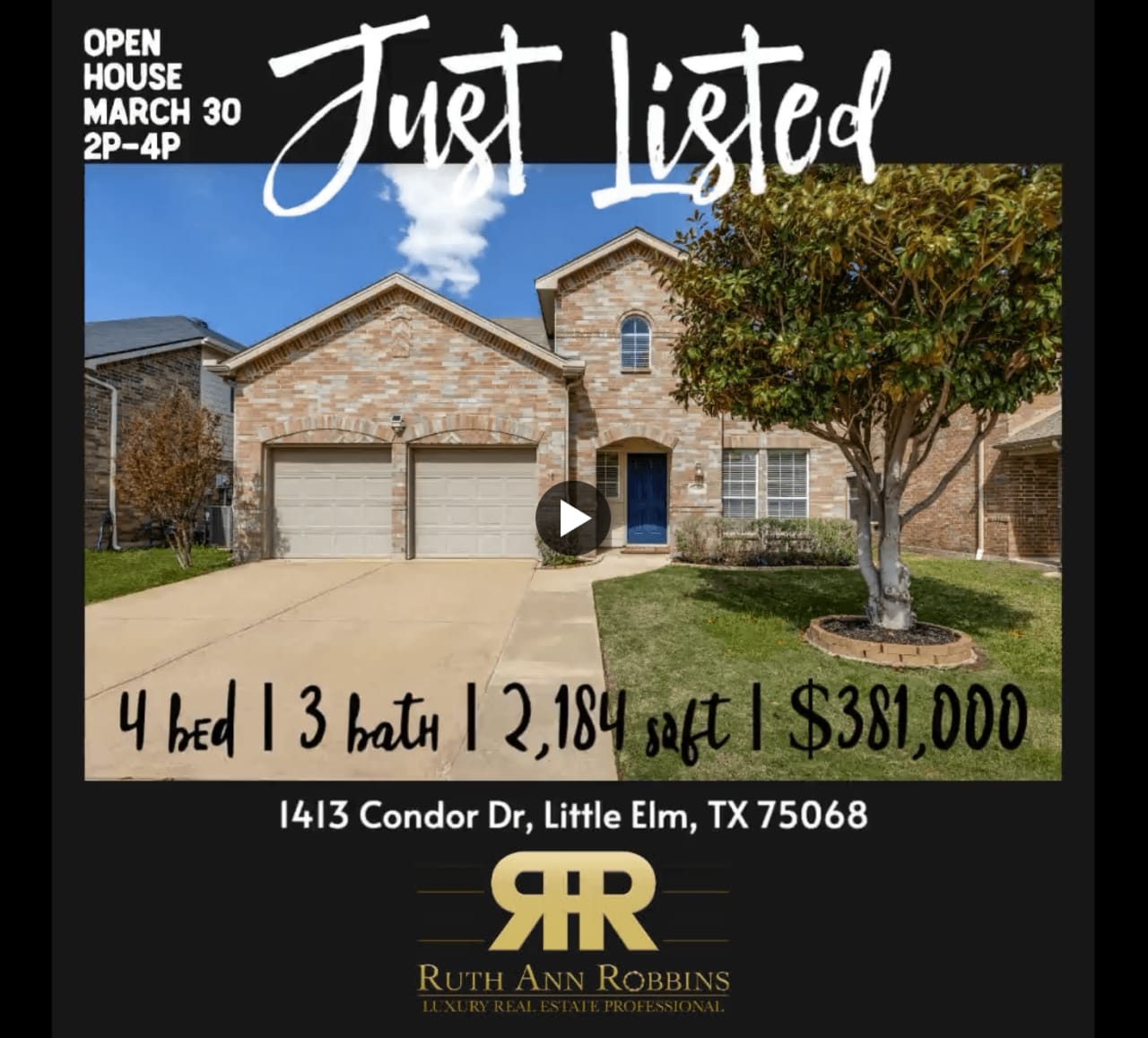 JUST LISTED IN LITTLE ELM, TEXAS