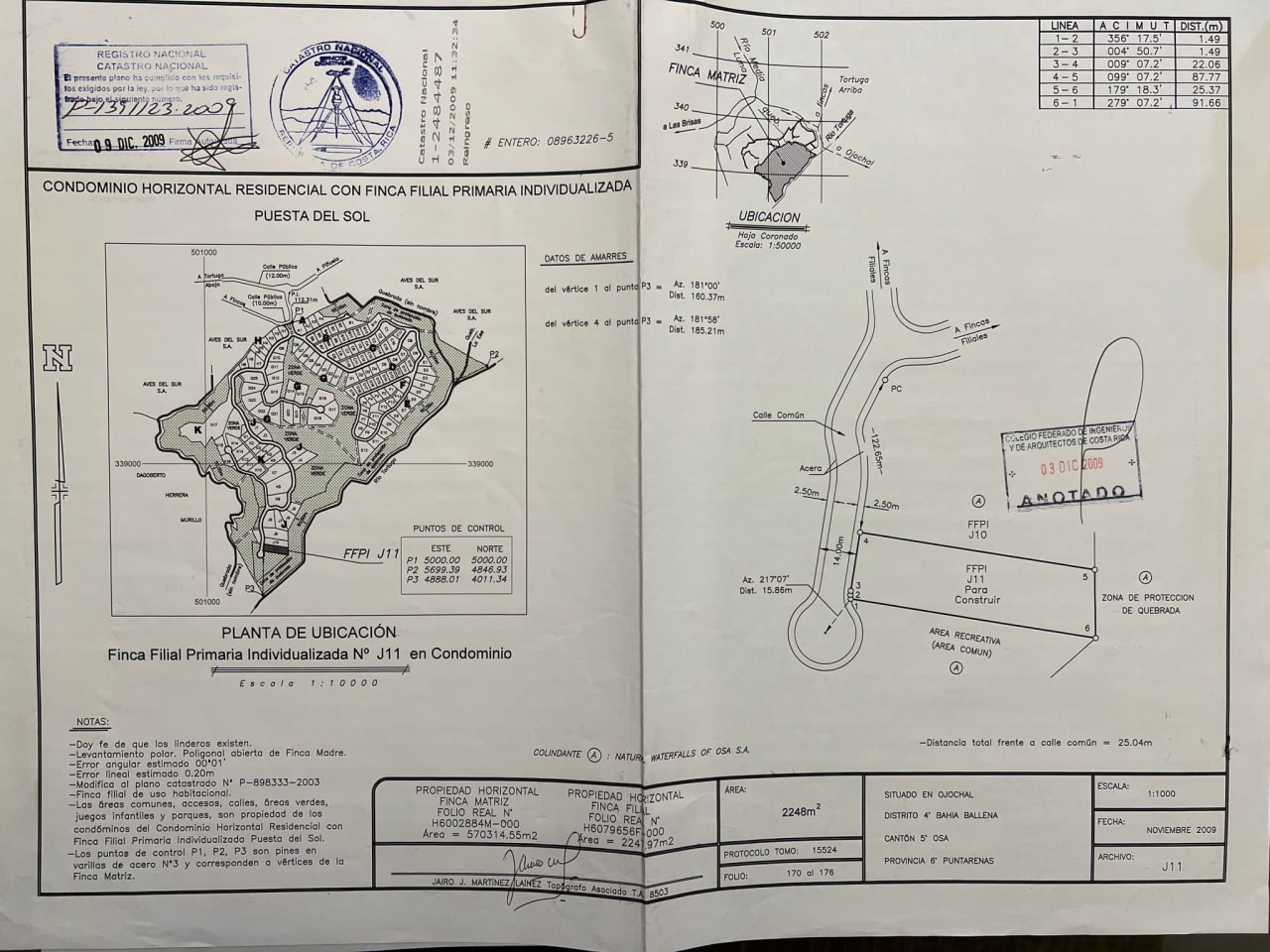 0.56 Acre Lot in the Prestigious Community of Puesta del Sol (Phase 10 - Lot #J11) Ojochal 