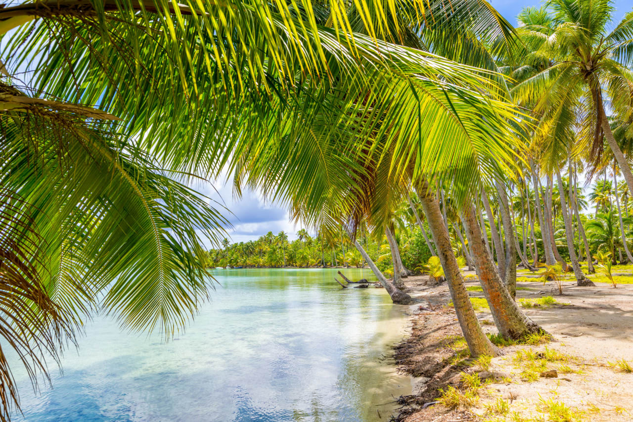 Bora Bora Adjacent French Polynesian Island in the South Pacific 