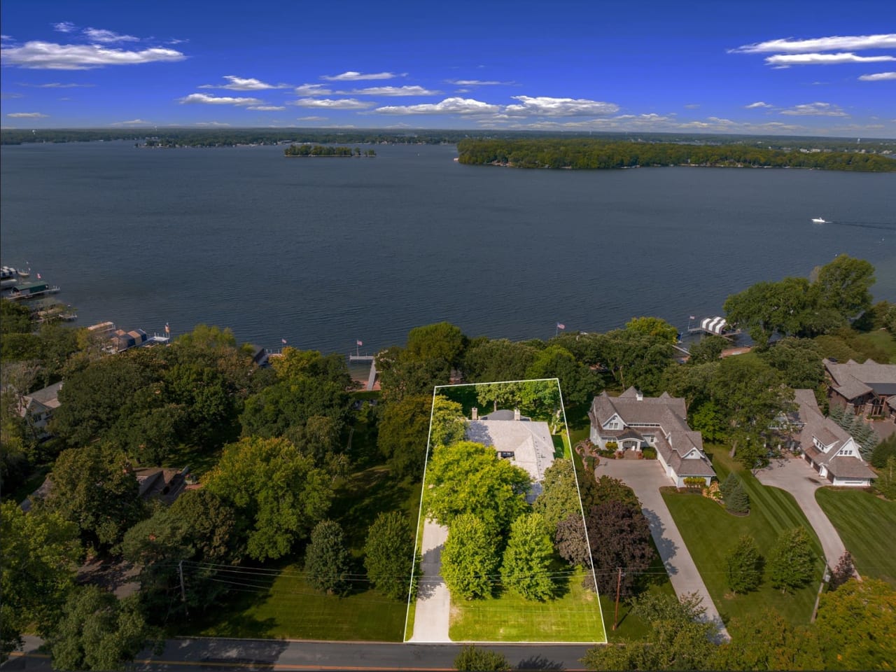 A Build Site on Lake Minnetonka's Finest Stretch of Beach